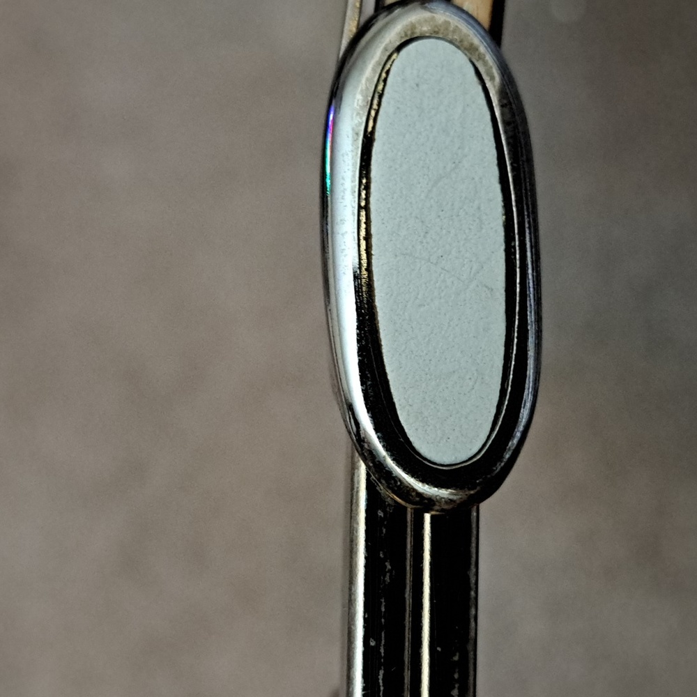 White Vintage Genuine Leather Clutch - Picture 4 of 12